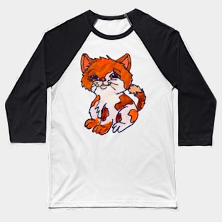 Calico Kitten Baseball T-Shirt